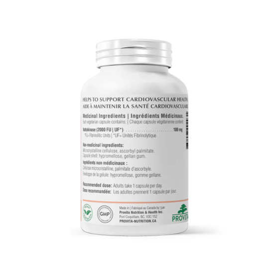 Nattokinase 2000FU 60 DR Vegi Capsules | Safest & Easiest Shopping Vitamins Online | VITASHOP