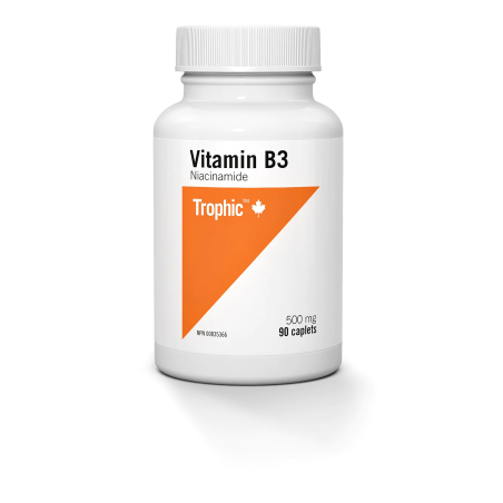 Trophic Vitamins Vitamin B3 500 mg 90 Caplets | Unbeatable Prices, Daily Deals | VITASHOP
