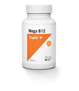 Trophic Vitamins Mega B12 500 mcg 90 Tablets | Unbeatable Prices, Daily Deals | VITASHOP