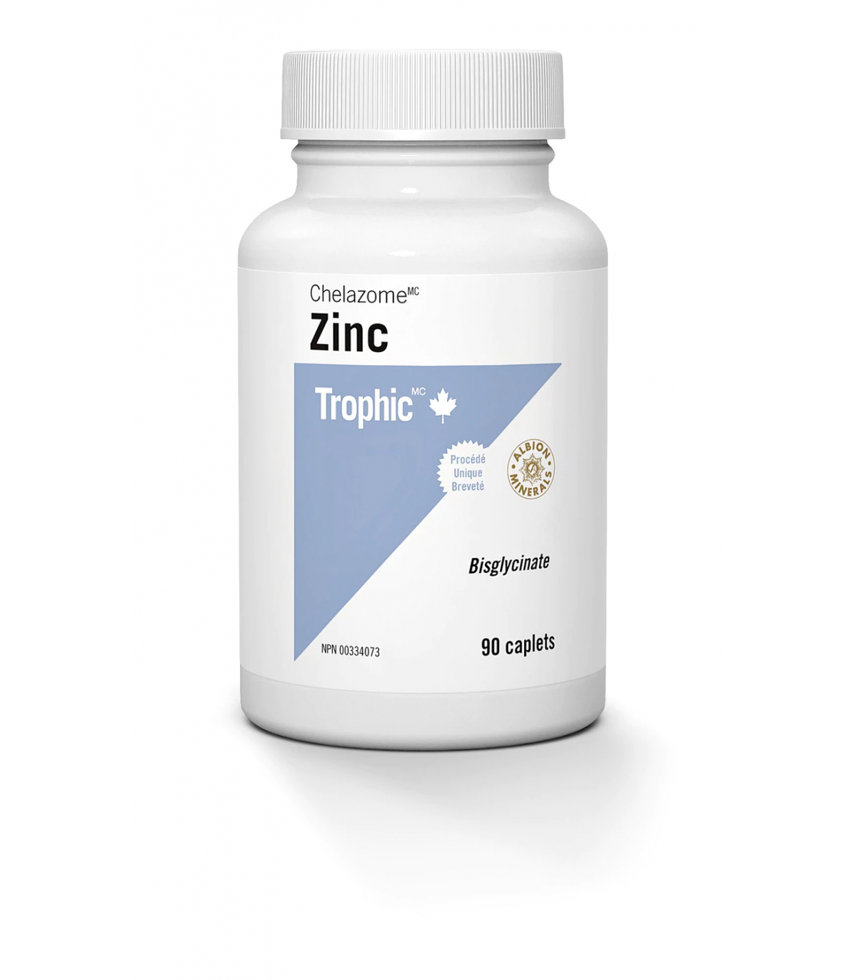 Trophic Vitamins Zinc Chelazome 15 mg 90 Caplets | Unbeatable Prices, Daily Deals | VITASHOP