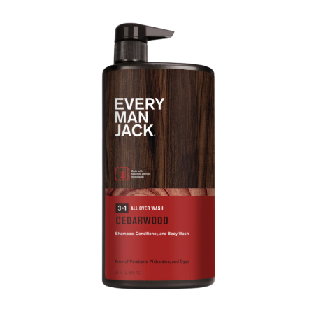 Every Man Jack 에브리 맨 잭 3-in-1 올 오버 워시 시더우드 945ml | 매일 업데이트되는 특가 상품 | VITASHOP