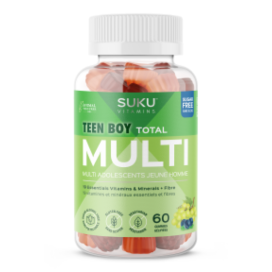 SUKU Vitamins Teen Boy Total Multi 60 Gummies