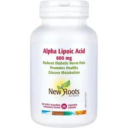 New Roots Alpha Lipoic Acid 600 mg 60 Vegetable Capsules