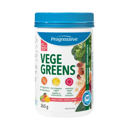 Progressive Nutritionals VegeGreens Mango Guava 265g | Unbeatable Prices, Daily Deals | VITASHOP