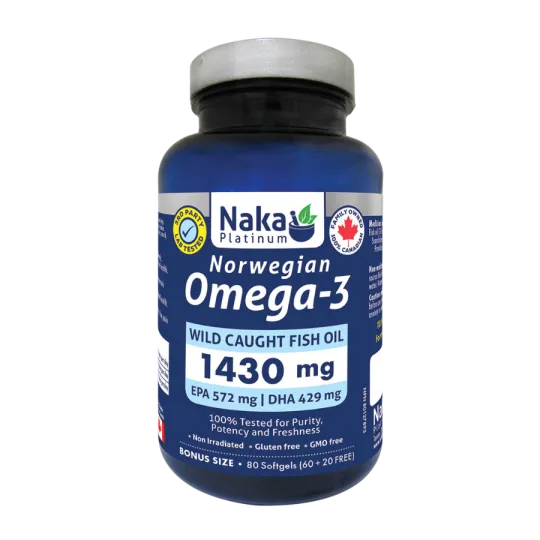 铂金挪威Omega-3 - 80颗软胶囊