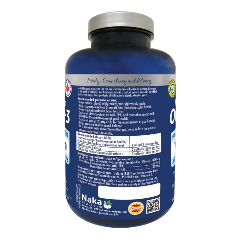 NAKA Platinum Norwegian Omega-3 - 80 softgels