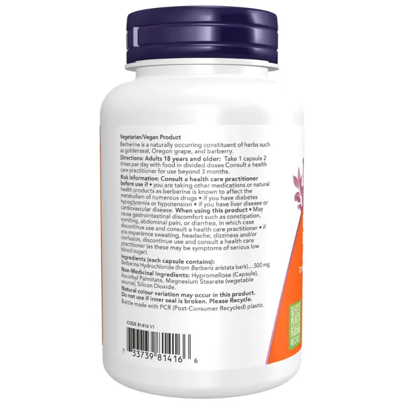 베르베린 HCl 500mg 식물성 캡슐
