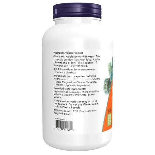 NOW Foods Magnesium Transporters™ Veg Capsules