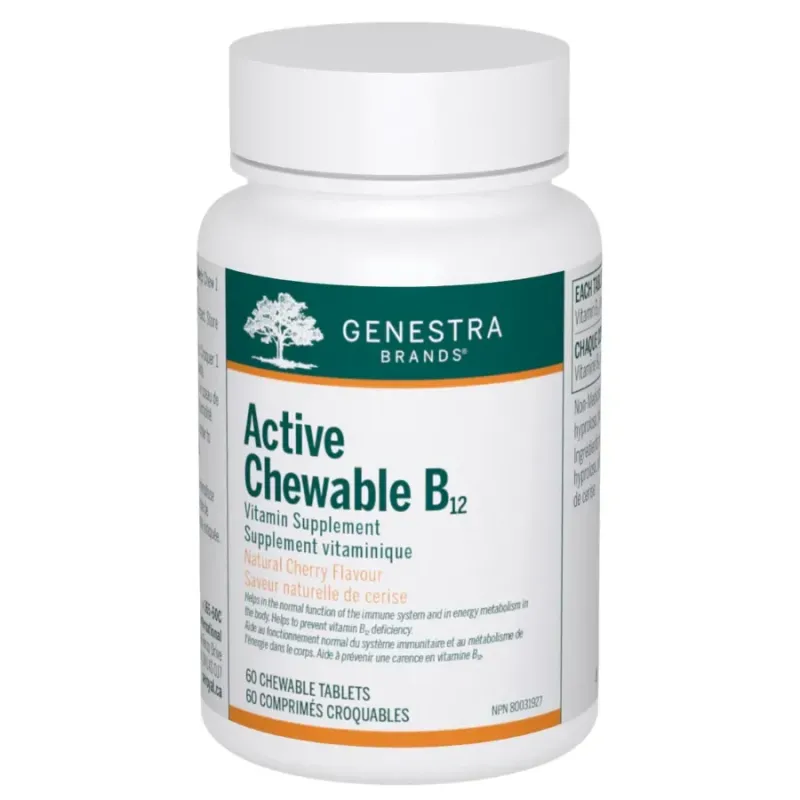 Genestra Active Chewable B12, 60 tablets