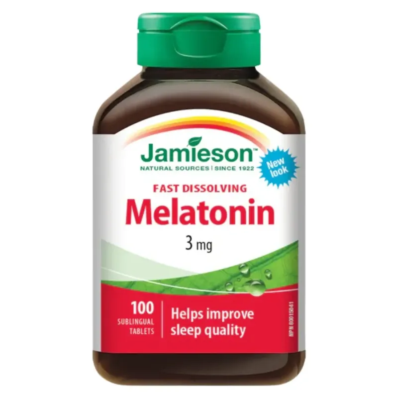 Jamieson Melatonin 3 mg Sublingual Mint 100 Tablets | Unbeatable Prices, Daily Deals | VITASHOP