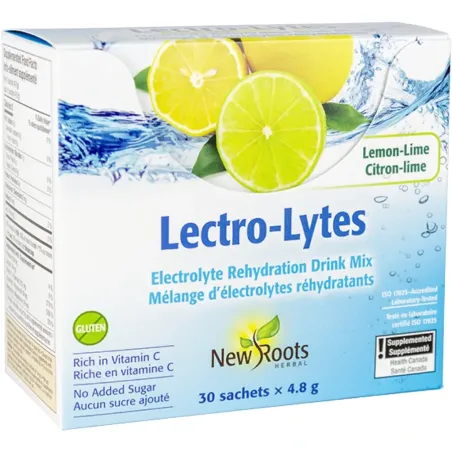 New Roots Lectro-Lytes Lemon-Lime 30 sachets × 4.8 g | Unbeatable Prices, Daily Deals | VITASHOP