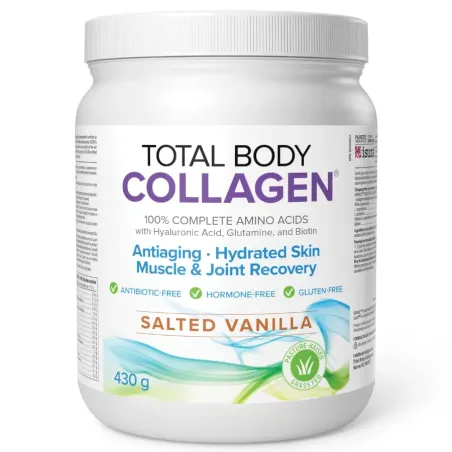 Natural Factors Total Body Collagen, Vanille salée 430 g | Prix imbattables, Bonnes Affaires du jour | VITASHOP