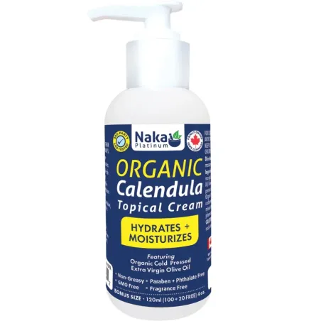 Naka Platinum Organic Calendula Topical Cream 120 mL