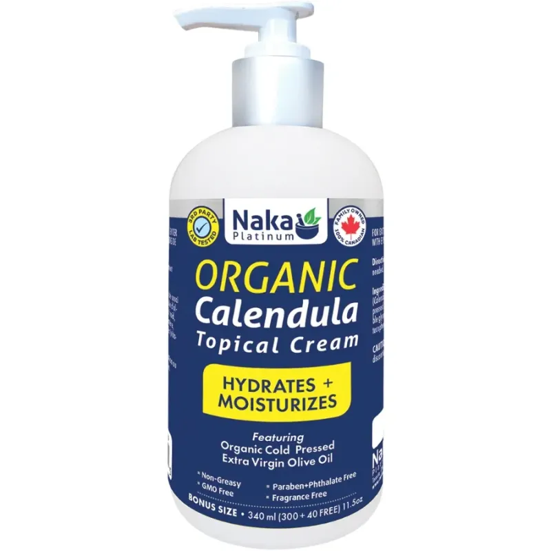 Naka Platinum Organic Calendula Crème Topique 340 mL