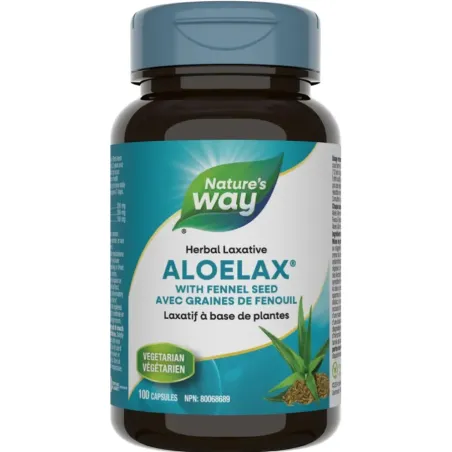 Nature's Way 네이처스 웨이 Aloelax® 완하제 100 식물성 캡슐 | 매일 업데이트되는 특가 상품 | VITASHOP