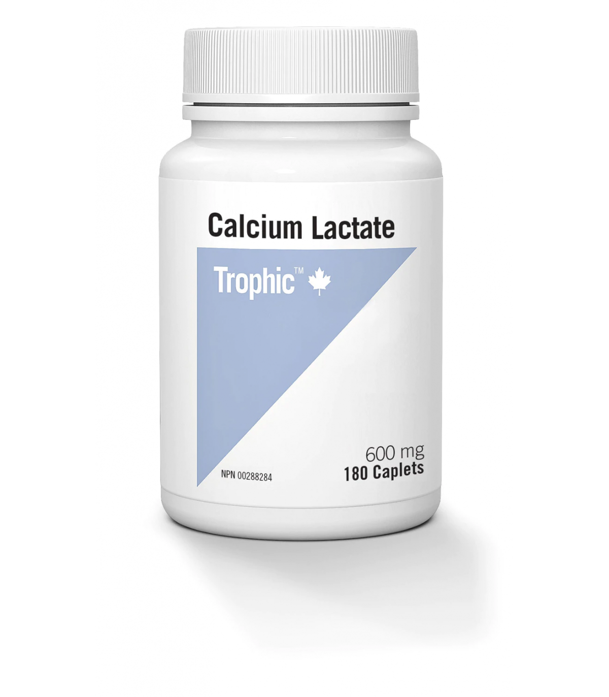 Trophic Vitamins Calcium Lactate 600 mg 180 Caplets | Unbeatable Prices, Daily Deals | VITASHOP