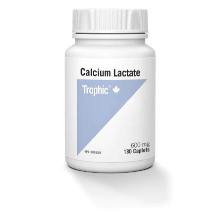 Trophic Vitamins Calcium Lactate 600 mg 180 Caplets | Unbeatable Prices, Daily Deals | VITASHOP