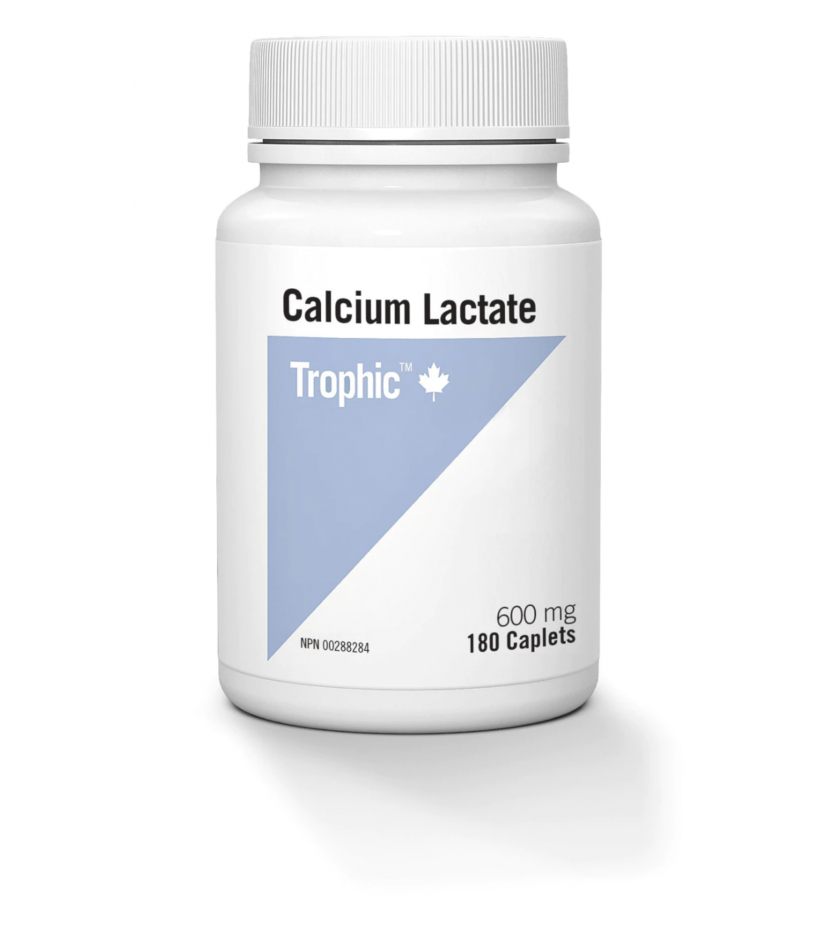 Trophic Vitamins Calcium Lactate 600 mg 180 Caplets | Unbeatable Prices, Daily Deals | VITASHOP