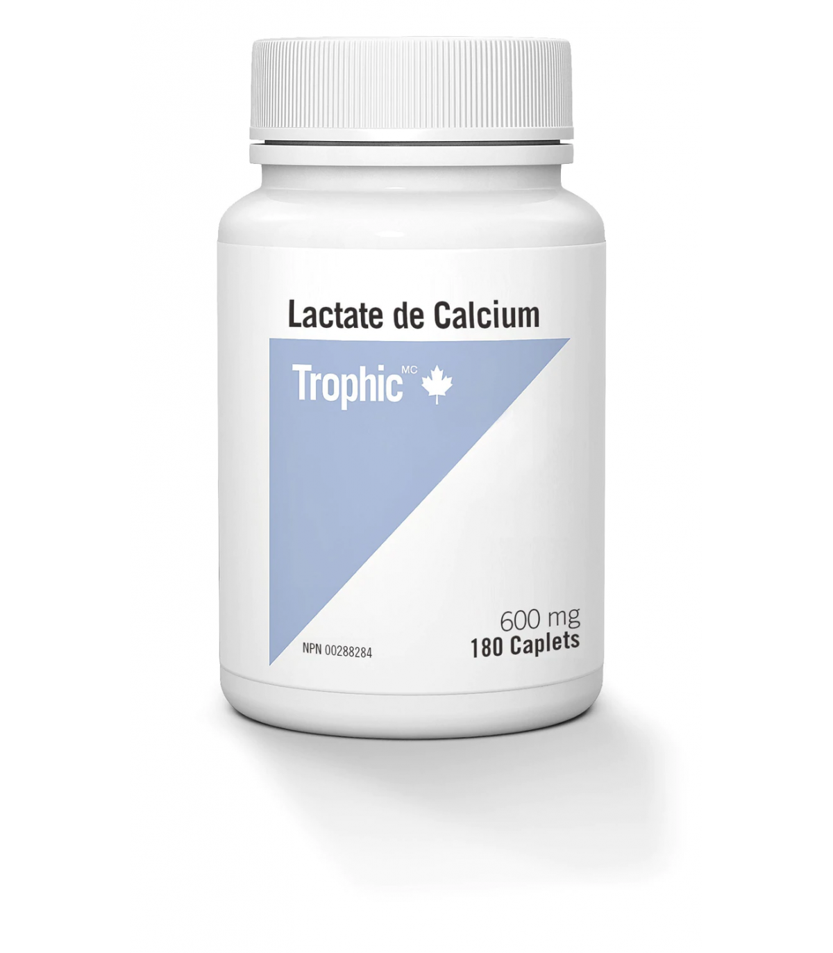 Trophic Vitamins Calcium Lactate 600 mg 180 Caplets | Unbeatable Prices, Daily Deals | VITASHOP