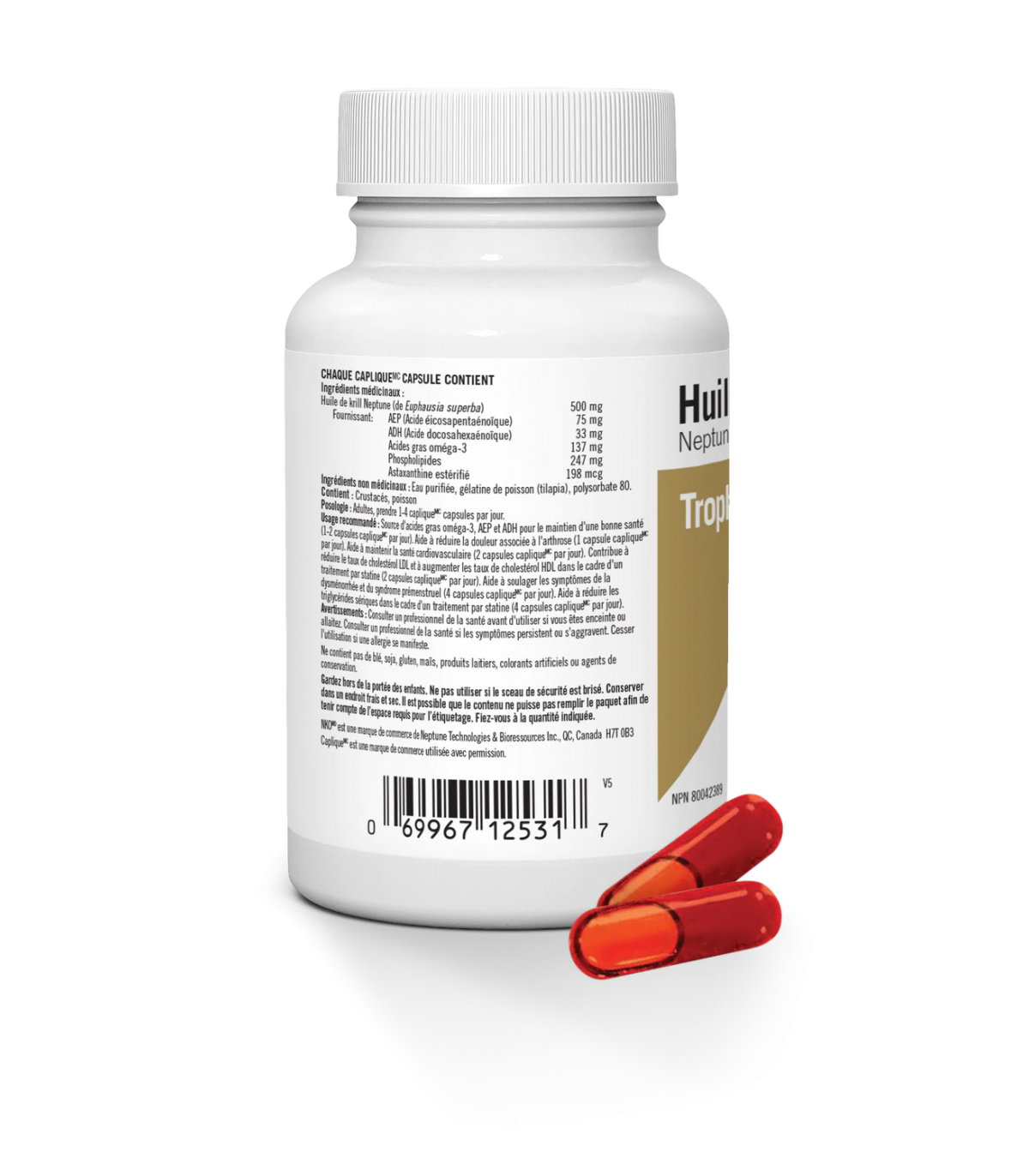 Trophic Vitamins 트로픽 비타민즈 크릴 오일 넵튠 500mg 90캡슐 | 매일 업데이트되는 특가 상품 | VITASHOP