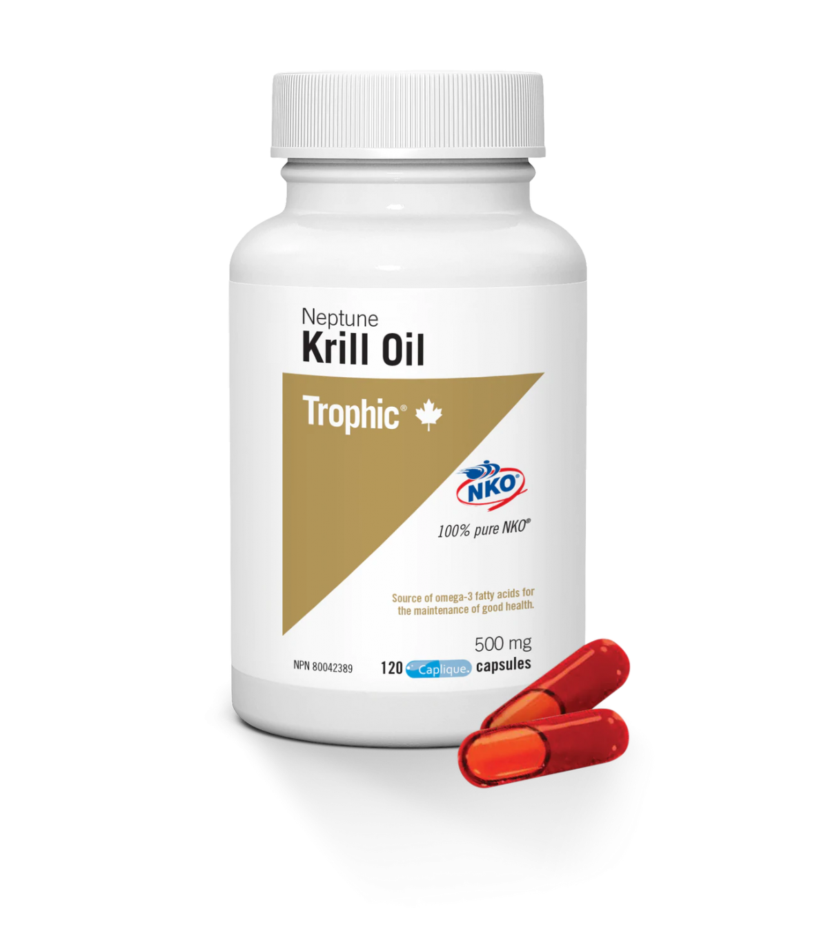 Trophic Vitamins 트로픽 비타민즈 크릴 오일 넵튠 500 mg 120 캡슐 | 매일 업데이트되는 특가 상품 | VITASHOP