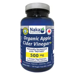 Organic Apple Cider Vinegar+ By NAKA Platinum 120 Veggie Caps | BEST DEALS | VitaShop