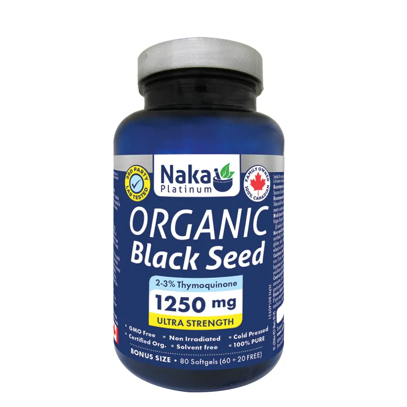 Organic Black Seed 1250mg 80 Sofytgels | BEST DEALS | VitsShop
