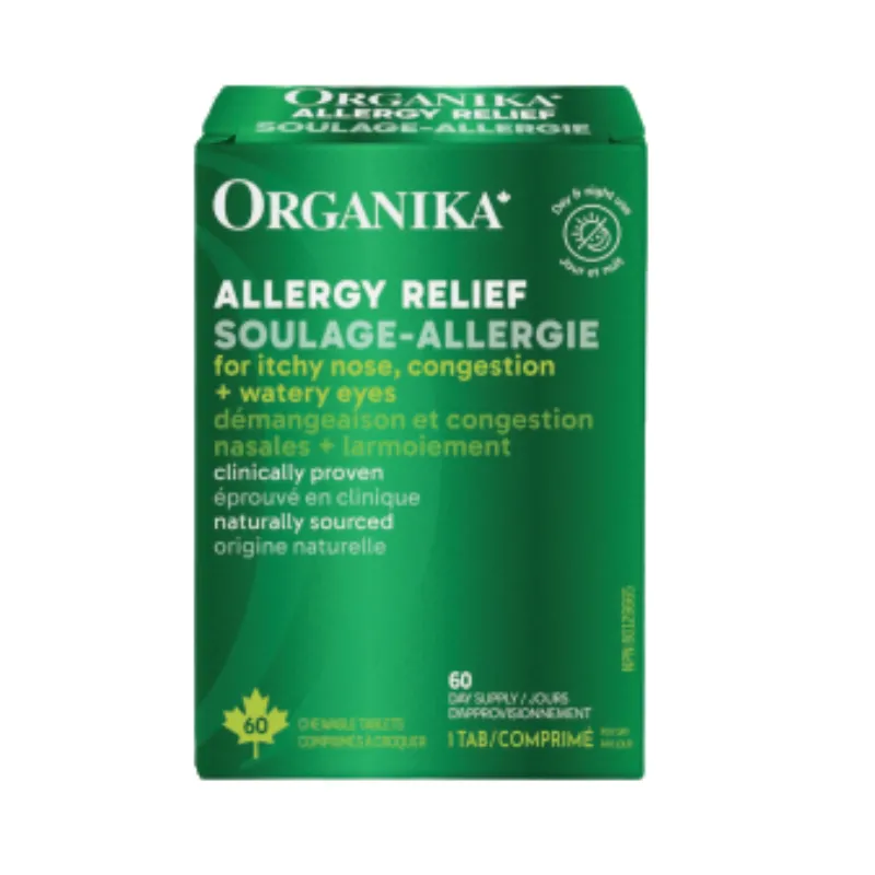 ALLERGY RELIEF CHEWABLE 60TABS by Organika | BEST DEALS | VitaShop