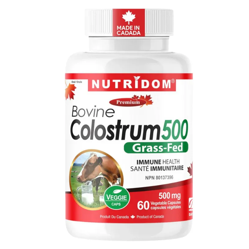 Bovine Colostrum500 Grass-Fed 60 Vegetable Capsules | BEST DEALS | VitaShop