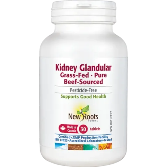 Kidney Glandular 30 Comprimés par NEWROOTS| BEST DEALS NOW | VitaShop