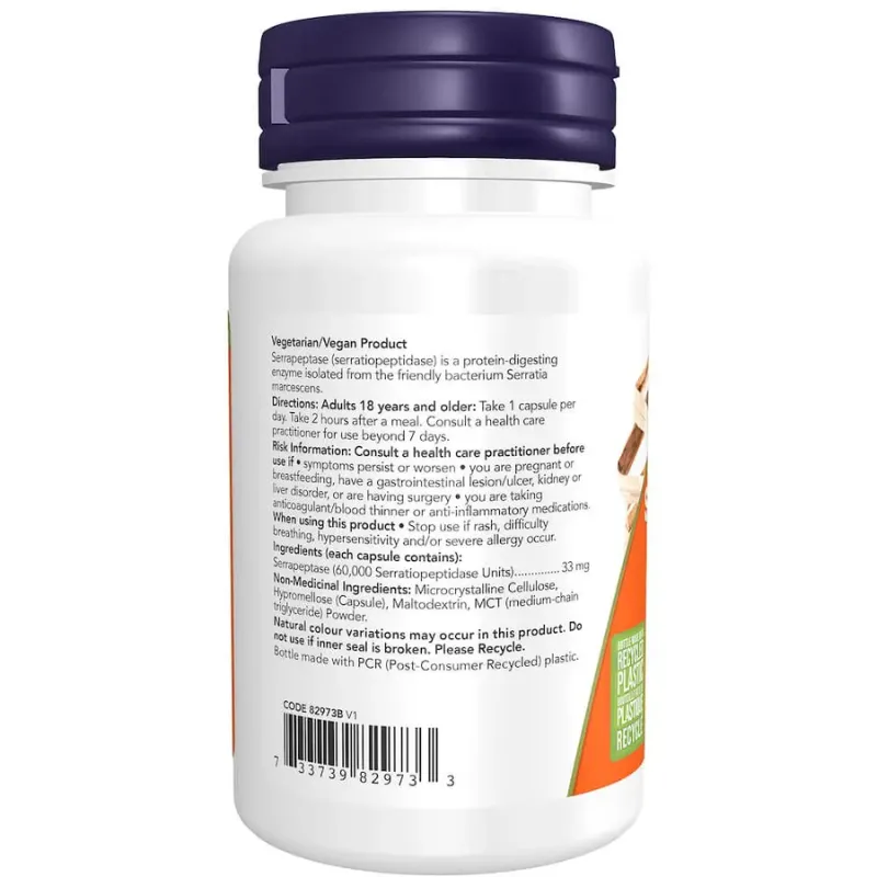 Serrapeptase 60 Veg. Caps | Unbeatable Prices, Daily Deals | VITASHOP