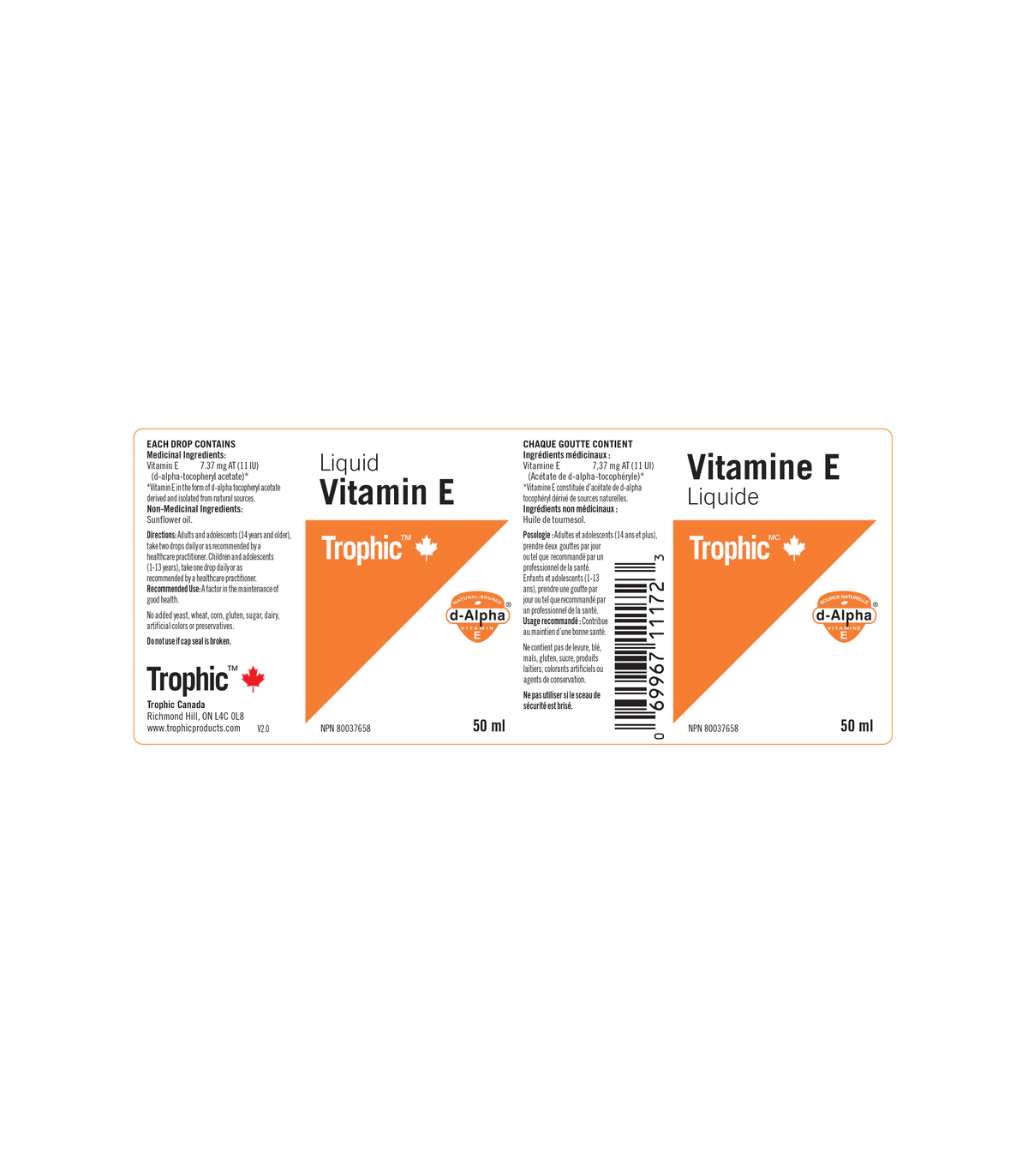 Vitamin E Liquid 50 ml | Safest & Easiest Shopping Vitamins Online | VITASHOP