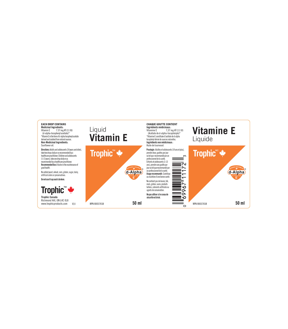 Vitamin E Liquid 50 ml | Safest & Easiest Shopping Vitamins Online | VITASHOP