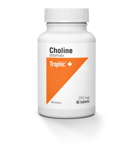 Trophic Vitamins Choline Bitartrate 250 mg 90 Tablets | Unbeatable Prices, Daily Deals | VITASHOP