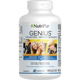 Nutripur Genius Kids and Teens 180 Softgels | Prix imbattables, Bonnes Affaires du jour | VITASHOP