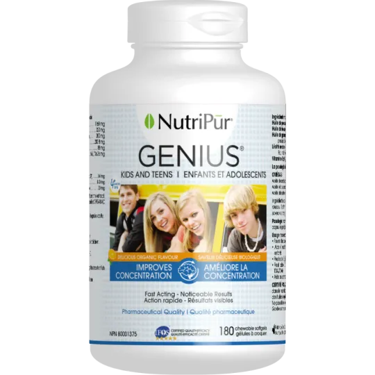 Nutripur 뉴트리푸어 Genius Kids and Teens 180 소프트젤 | 매일 업데이트되는 특가 상품 | VITASHOP