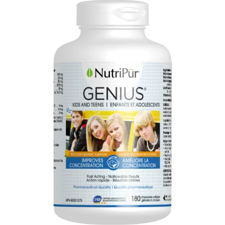 Nutripur 뉴트리푸어 Genius Kids and Teens 180 소프트젤 | 매일 업데이트되는 특가 상품 | VITASHOP