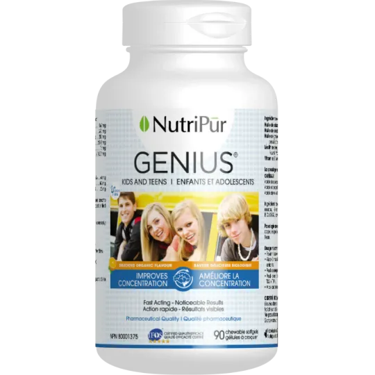 Nutripur 뉴트리푸어 Genius Kids and Teens 90 소프트젤 | 매일 업데이트되는 특가 상품 | VITASHOP