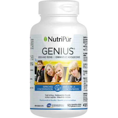 Nutripur 뉴트리푸어 Genius Kids and Teens 90 소프트젤 | 매일 업데이트되는 특가 상품 | VITASHOP