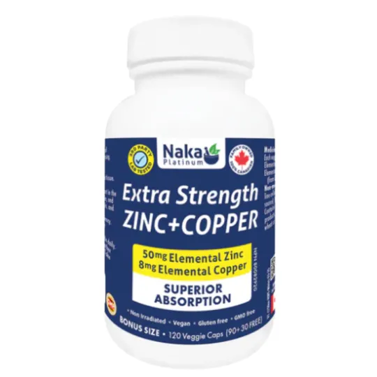 Extra Puissant ZINC + COPPER 120 Veggie Caps | Meilleures Affaires | VitaShop