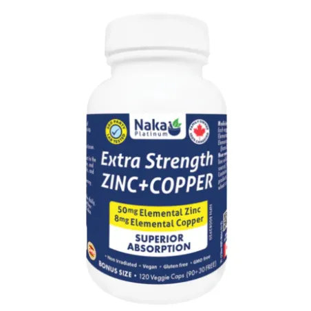 Extra Puissant ZINC + COPPER 120 Veggie Caps | Meilleures Affaires | VitaShop