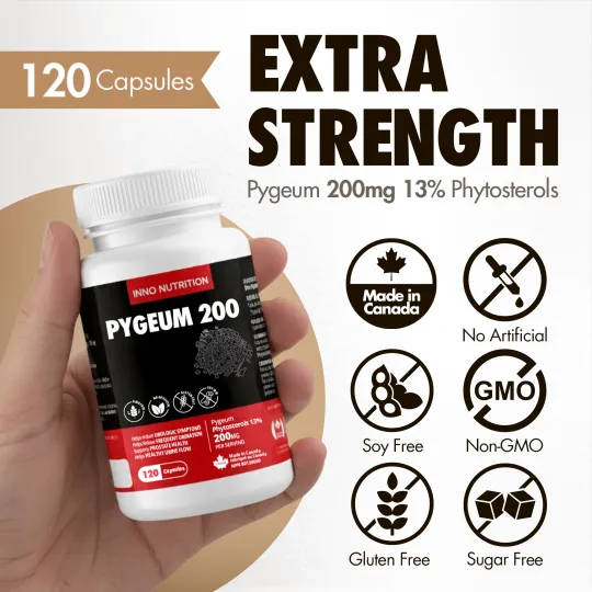 INNO NUTRITION Pygeum Extract 200mg 120 Capsules | Unbeatable Prices, Daily Deals | VITASHOP