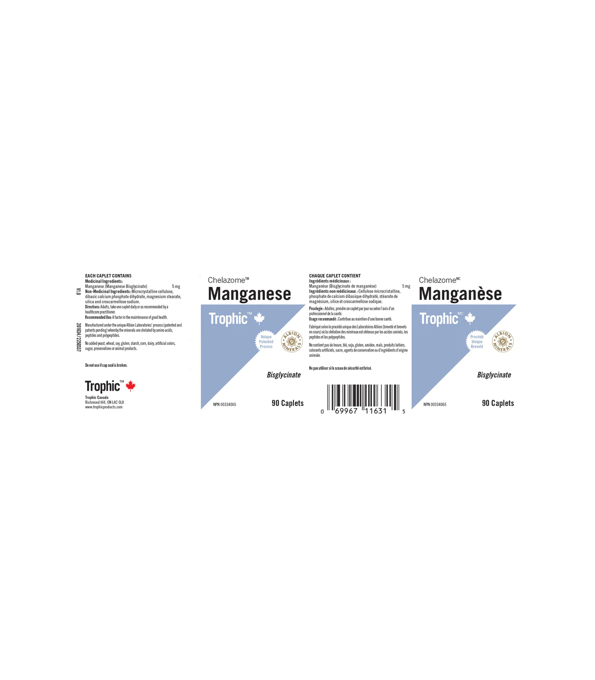 Trophic Vitamins 트로픽 비타민즈 망간 첼라좀 5mg 90정 | 매일 업데이트되는 특가 상품 | VITASHOP