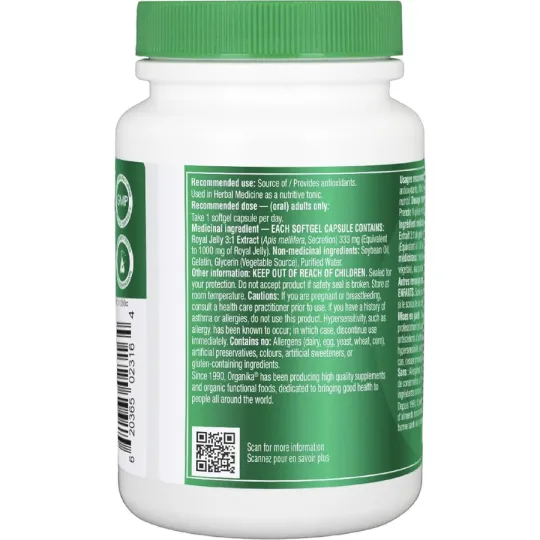Organika Gelée Royale Premium (Premium) 90 Softgels | Prix imbattables, Bonnes Affaires du jour | VITASHOP