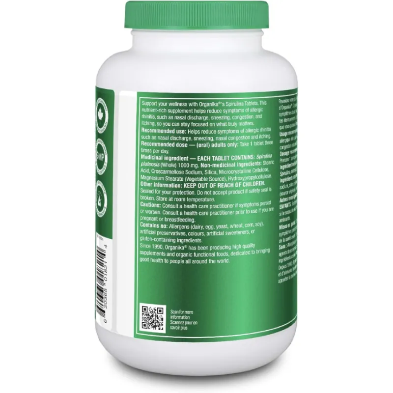 Organika Spirulina 180 Tablets | Unbeatable Prices, Daily Deals | VITASHOP