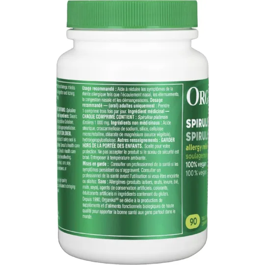 Organika Spirulina 90 Tablets | 每天不同折扣, 全网最低价格 | 种类齐全的保健品店铺 VITASHOP, 只有你想不到, 没有你买不到 !