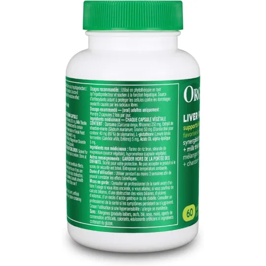 Organika 오가니카 리버 프로 60 베지 캡슐 | 매일 업데이트되는 특가 상품 | VITASHOP