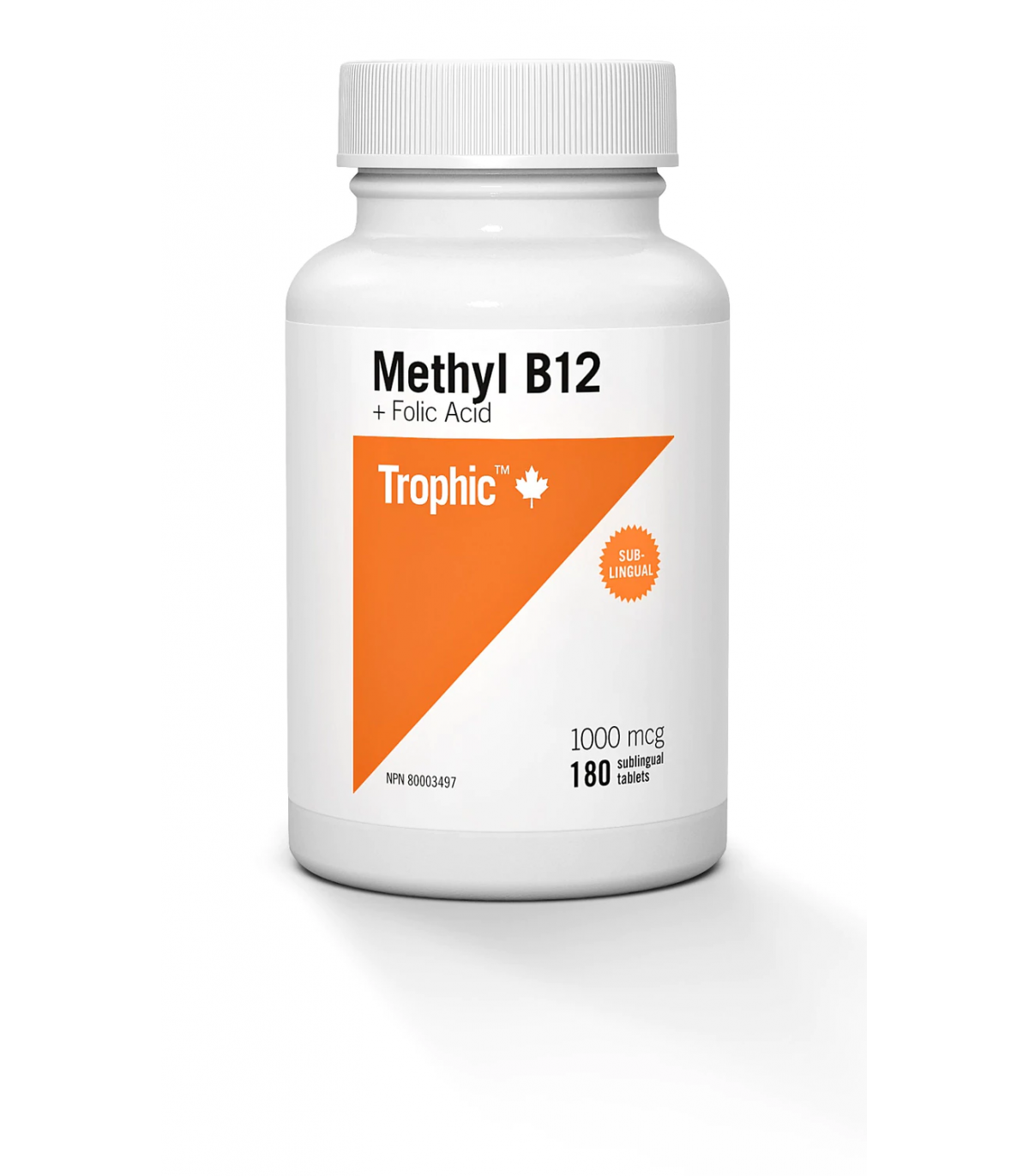 Methyl B12 + Folic Acid 1000 mcg 180 Tablets | Safest & Easiest Shopping Vitamins Online | VITASHOP