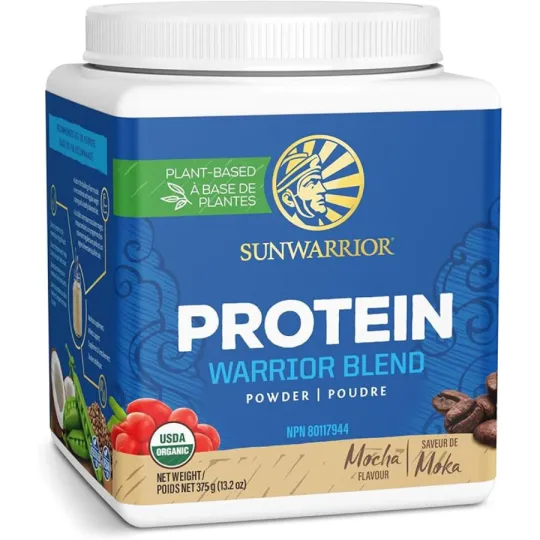 Sunwarrior Warrior Blend Organic Mocha 375g | Unbeatable Prices, Daily Deals | VITASHOP