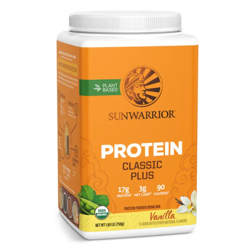 Sunwarrior Classic Plus 有机香草 750 克 | 无与伦比的价格，每日特价 | VITASHOP